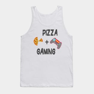 Life is Better with Pizza and Gaming Foodie Gamer Tank Top